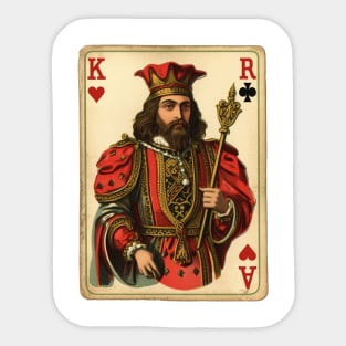 Playing With the King of Hearts! Sticker
